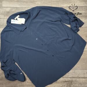 Skies Are Blue Kaulin Relaxed Button Down Top Size 2X